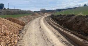 Quejas por la paralización de las obras de la carretera de Valverde